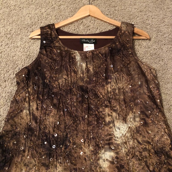 Sparkly Brown Top - Picture 3 of 8